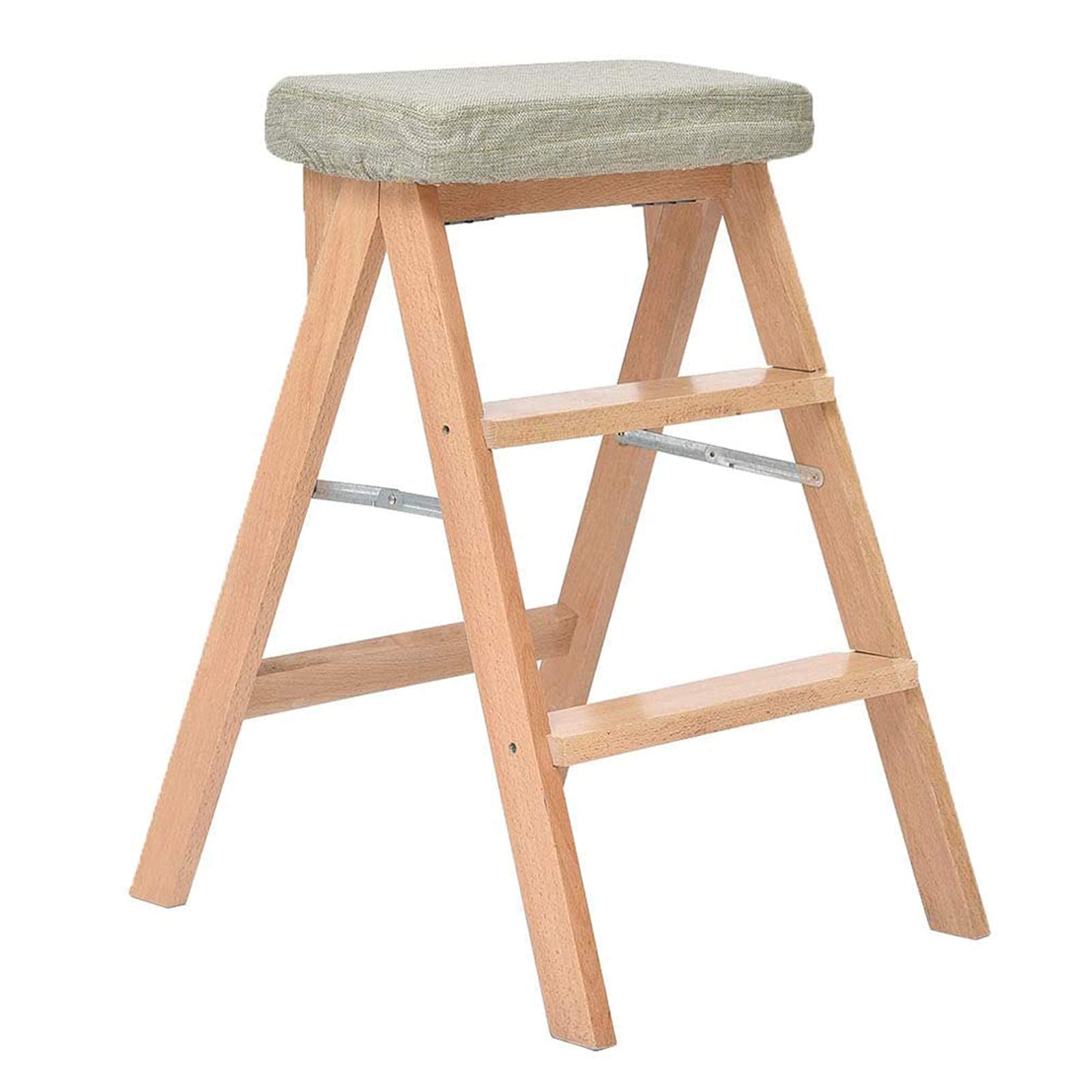 Chaise d'escalier pliable en bois pour optimiser le rangement cuisine