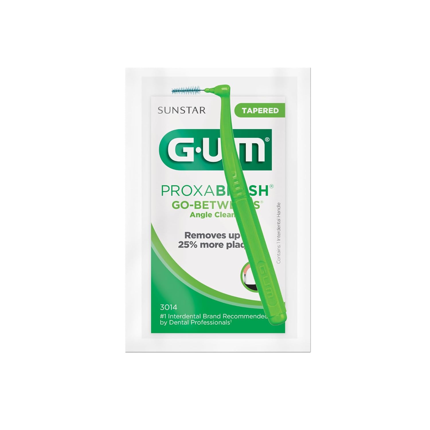 GUM Proxabrush Go-Betweens Angle Cleaners, Tight, 3014PAY, Tapered, Professional Sample, 1 Count (Pack of 36)