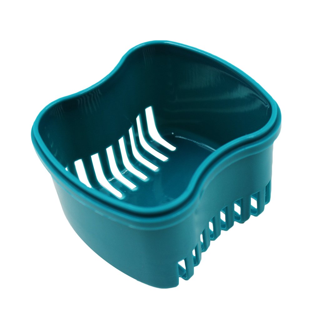 Denture Cup with Strainer,1 Box Denture Brush Retainer Case, Denture Case with Lid,Denture Bath Box for Cleaning, Store and Retrieve