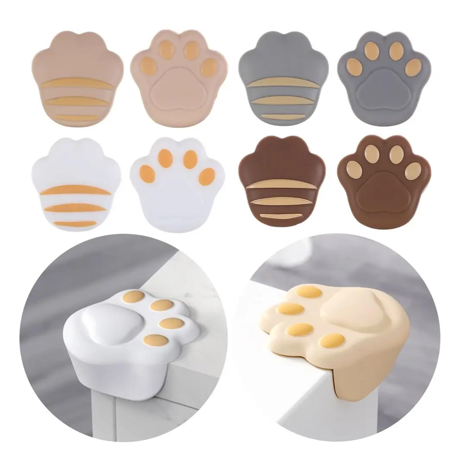 Protectores de Esquinas para mesas, Seguridad Infantil, 4 Piezas, protección Suave para niños, Protectores de Patas de Gato, Tira anticolisión de Silicona.