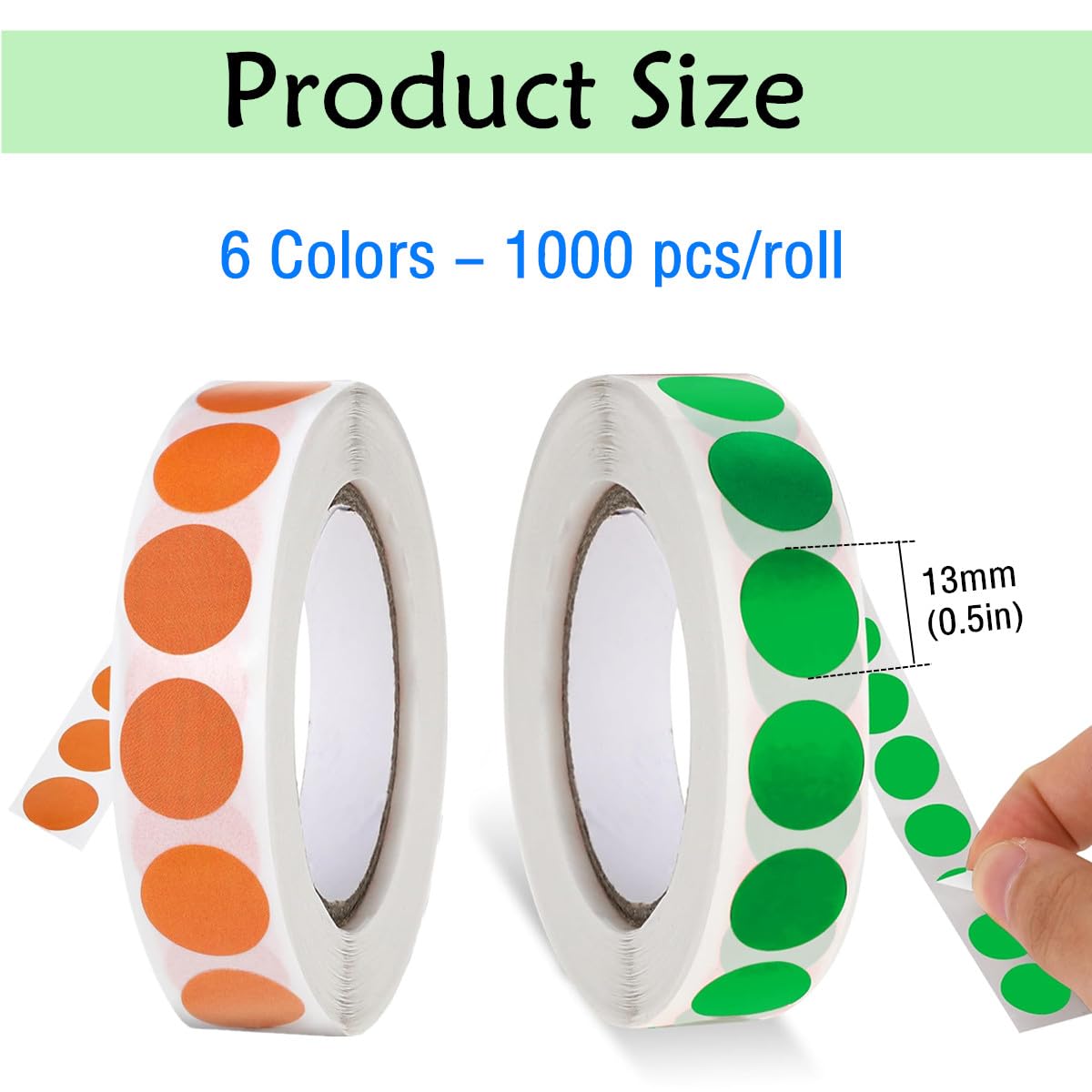 SamHeng 6000 Pcs Coloured Dot Stickers - Image 2