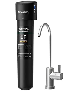 Waterdrop 15UB-UF 0 01 m Ultra Filtration Under Sink Water Filter System Reduces Lead Chlorine Bad Taste Odor