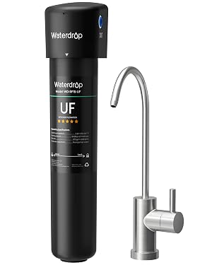 Waterdrop 15UB-UF 0 01 m Ultra Filtration Under Sink Water Filter System Reduces Lead Chlorine Bad Taste Odor