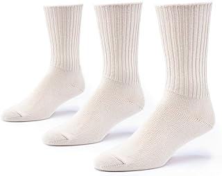 Maggie's Organics - Organic Cotton Crew Socks - 3 Pairs (Natural-Large)
