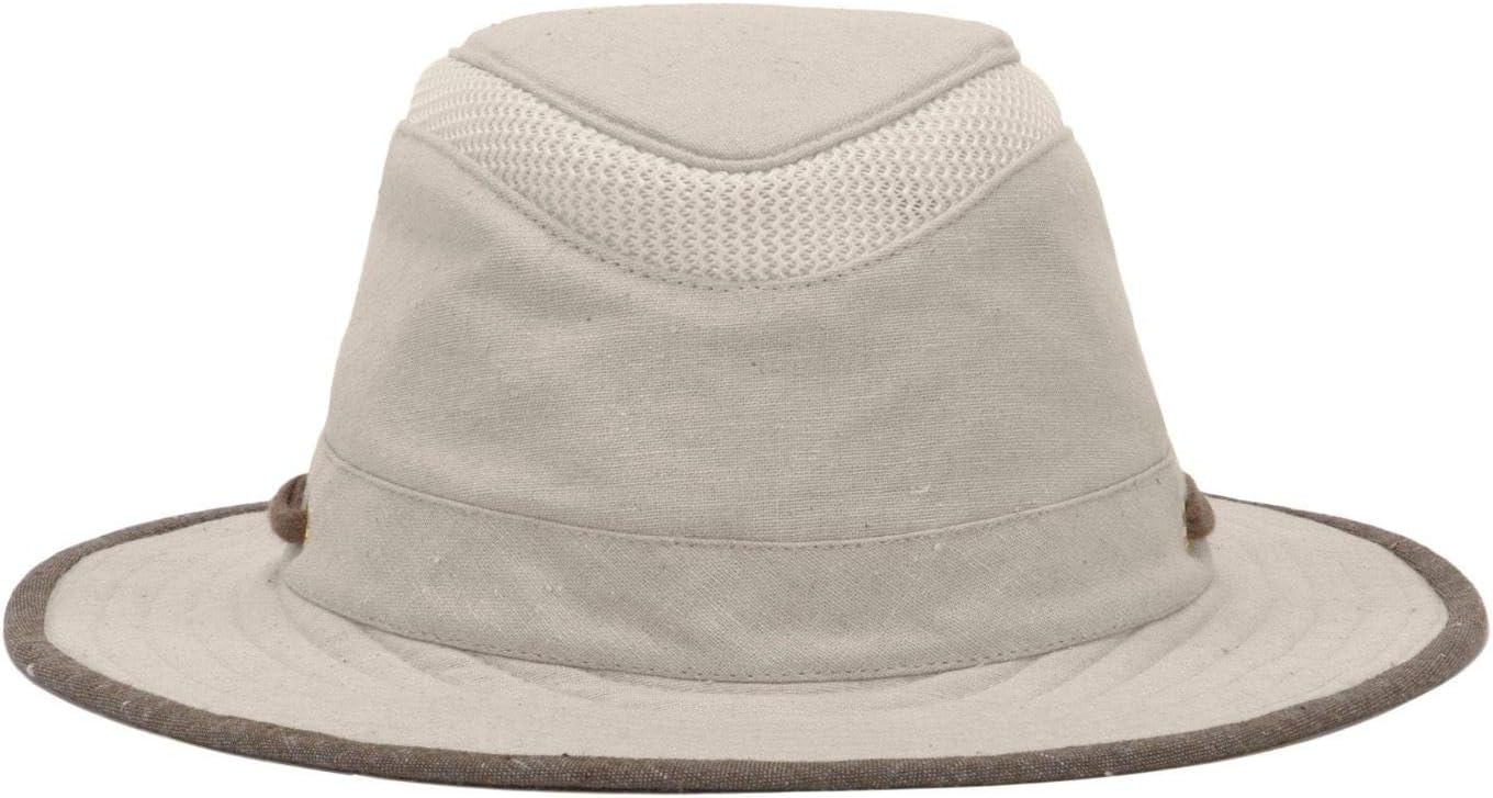 TilleyMens Womens TMH55 Sun Protection Guaranteed for Life Water Repellant Recycled Airflo Sun Hat Sand