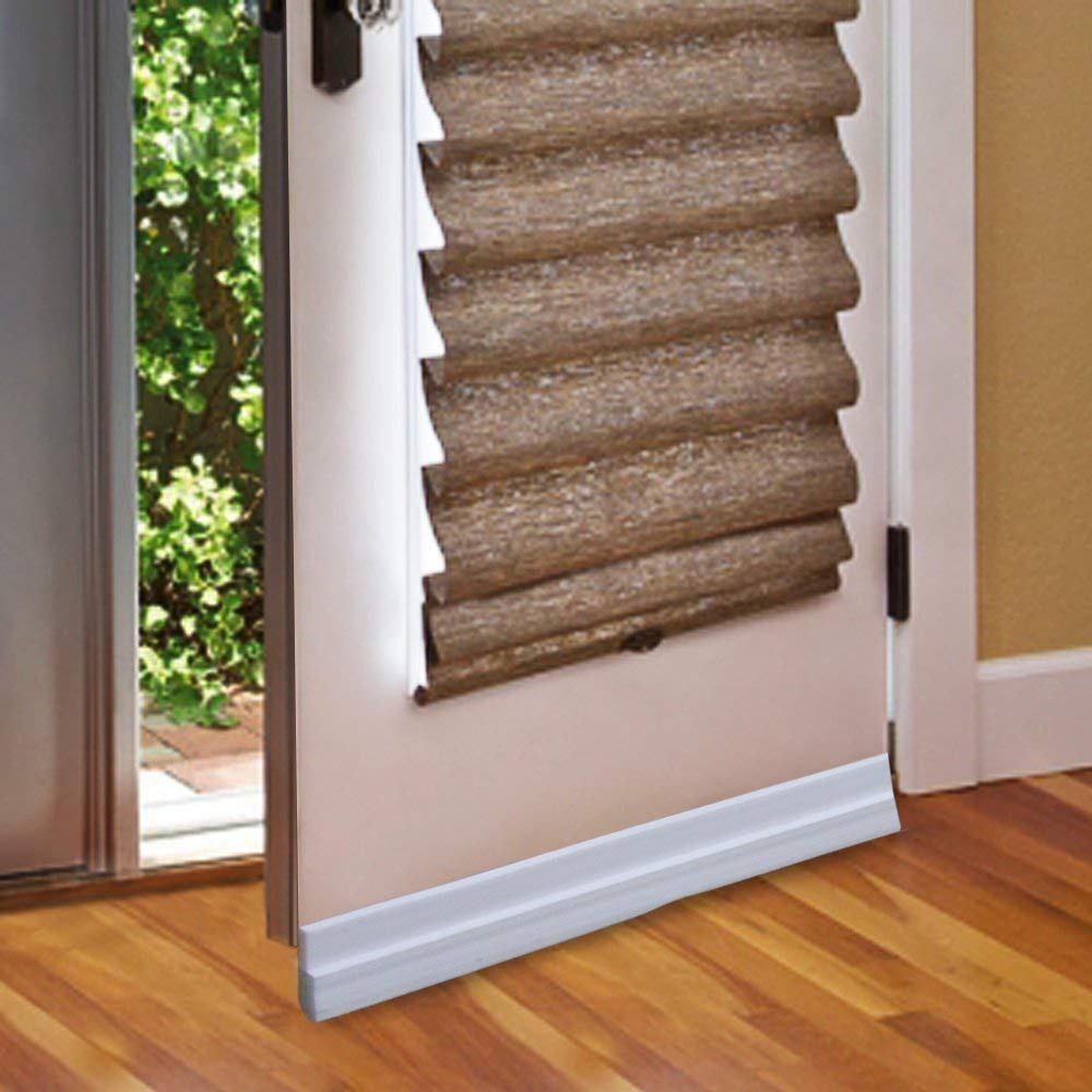 Dhamee Self-Adhesive Rubber Door Draft Excluder – 39" Weatherproof Seal for Bottom of Door, Energy-Saving, Bug-Prevention & Noise Reduction 4