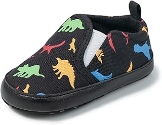 Sapatos infantis estampados de dinossauro e bebês sapatos infantis para bebês sem cadarço sapatos de corrida para primeiros passos sapatos esportivos de corrida