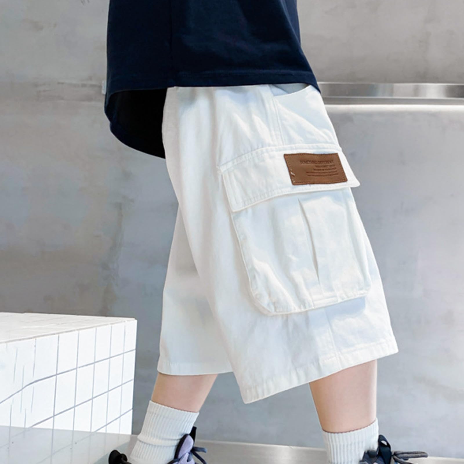 Générique Jean Baggy Garcon,Baggy Garcon Jogging Enfant Pantalons en Denim Garçon Poches Pantalon Décontracté Jeans 14 Ans Hip Hop Y2K Streetwear pour Le Printemps Et L'Automne