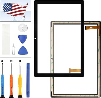 Screen for Sky Devices Pad 10 Max 10.1" Touch Screen Replacement for Sky MS 2198-FPC V1.0 45pin Front Glass Touch Panel Digitizer Repair Kit with Tools168mm*240mmCamera on The Left