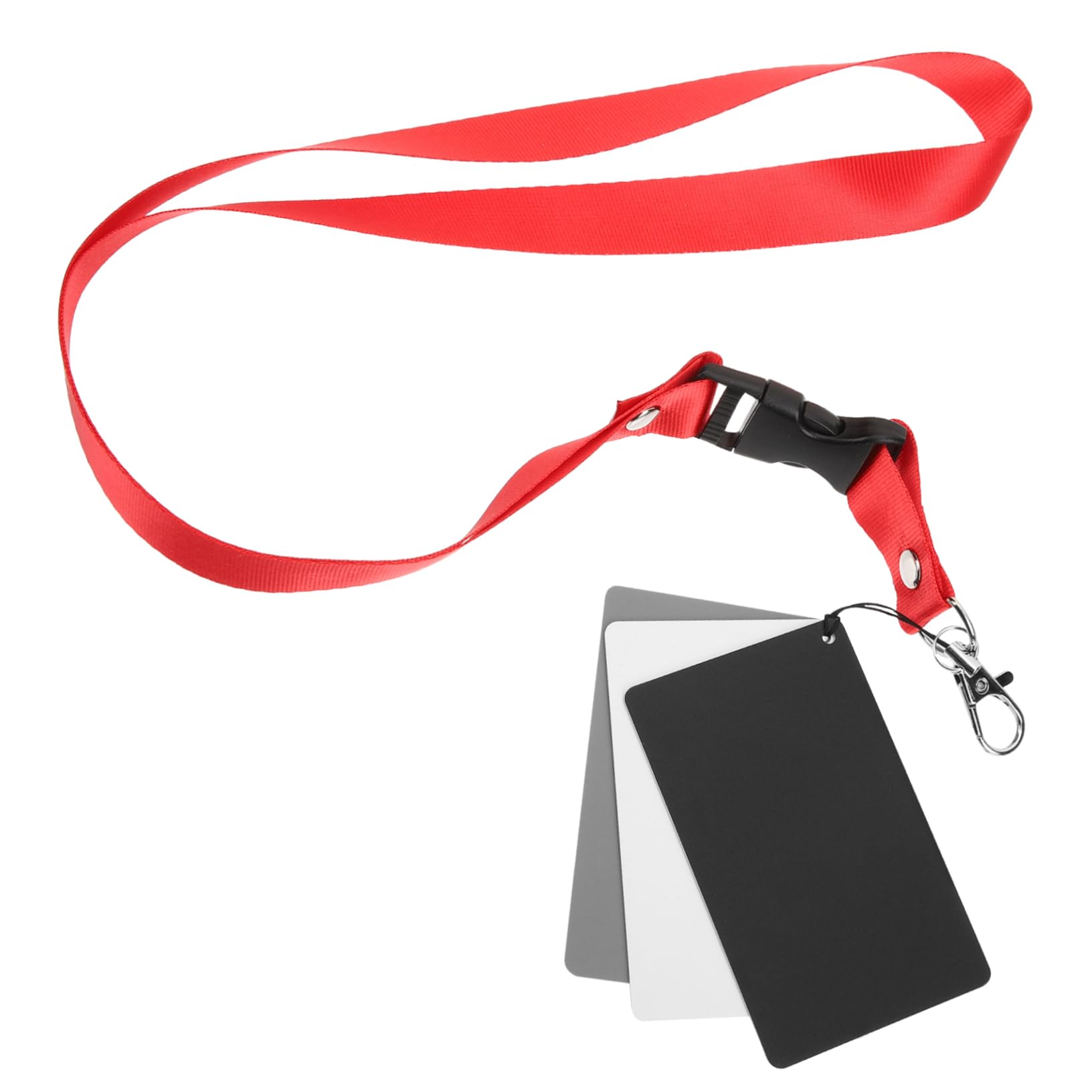 Housoutil Optimize Photo Exposure 4pcs Portable Balance Cards Waterproof Grey White Reference for DSLR/Video/Film