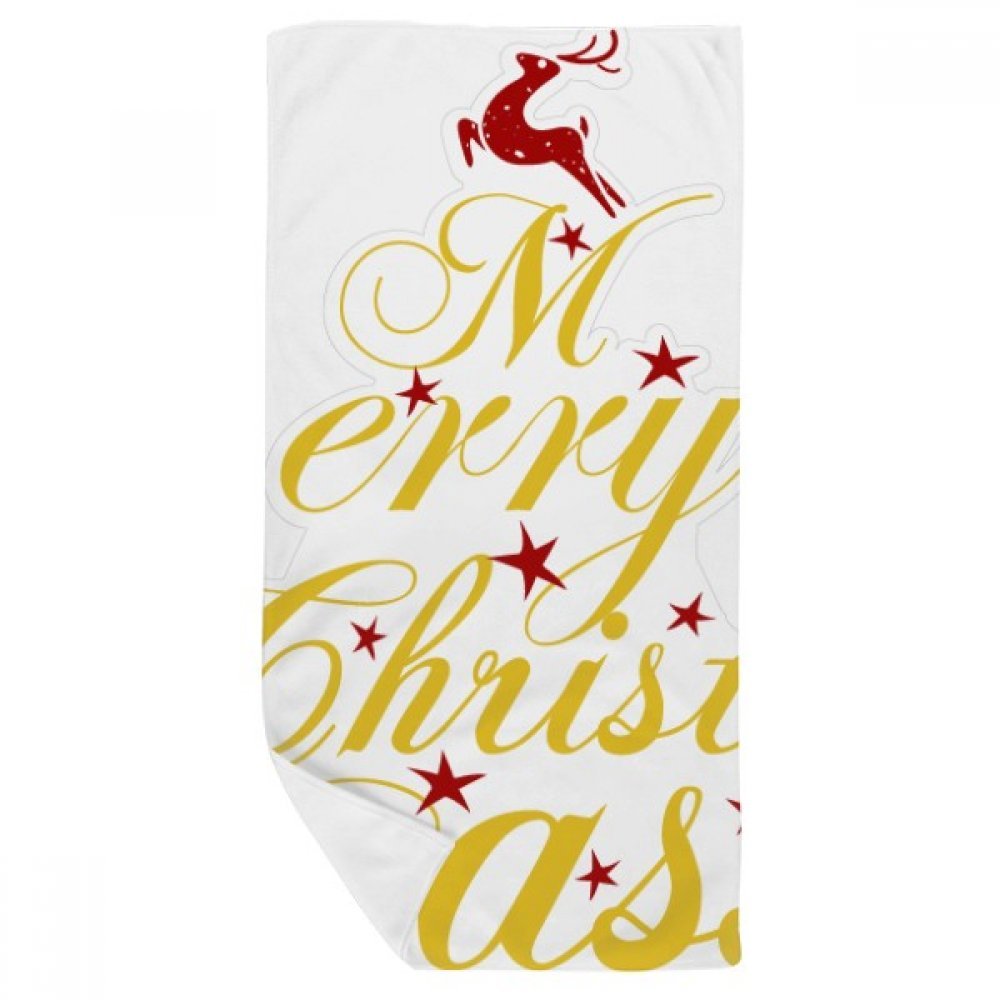 Serviette de bath 35x70cm douce débarbouillette multicolor Noël