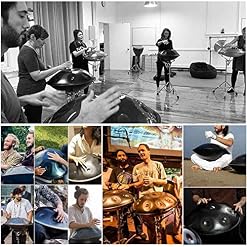 Handrum d’acier de handpan Professionnel en D Mineure 10 Notes (D3 A BB C D E F G A) Helmholtz-Resonator Chakra Drum… - Les Beatles, Paul McCartney, John Lennon, RIngo Starr, George Harrison Handrum d'acier de handpan Professionnel en D Mineure 10 Notes (D3 A BB C D E F G A) Helmholtz-Resonator Chakra Drum… – Image 5