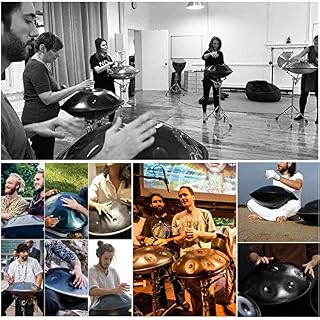 Handrum d’acier de handpan Professionnel en D Mineure 10 Notes (D3 A BB C D E F G A) Helmholtz-Resonator Chakra Drum… - Les Beatles, Paul McCartney, John Lennon, RIngo Starr, George Harrison Handrum d'acier de handpan Professionnel en D Mineure 10 Notes (D3 A BB C D E F G A) Helmholtz-Resonator Chakra Drum… – Image 5