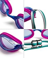 Vista 33 de ARENA Gafas de natación unisex Python Racing para hombres y mujeres, antivaho, sin fugas, máxima comodidad, doble correa, lente con espejo/sin espejo
