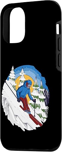 Miniatura 2 de iPhone 1212 Pro pistas de equitación en la pista divertido esquí y esquí caso de regalo