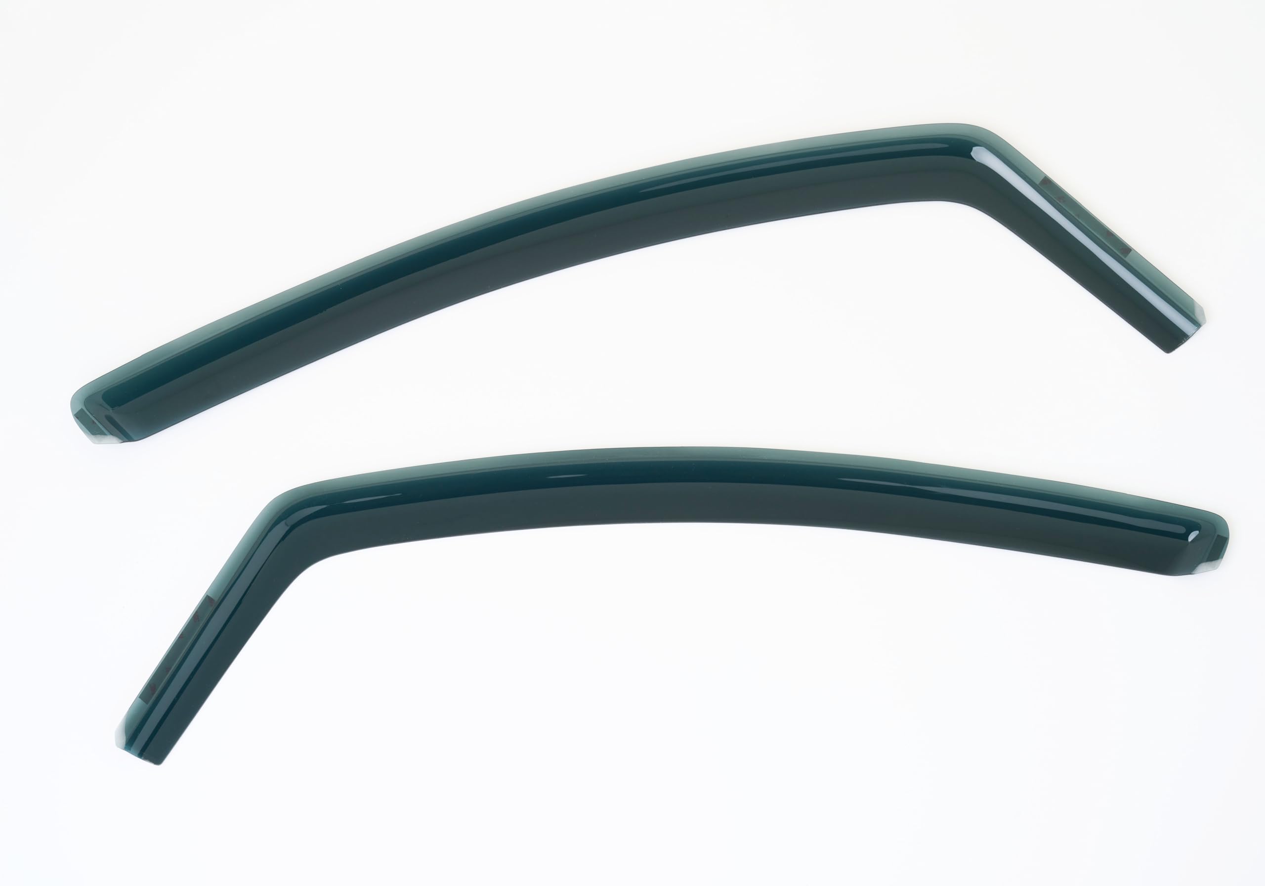 Set mit 2 Windabweisern, kompatibel mit VW Transporter T5 T6 T6.1 2004-2024, In-Kanal, Dunkles Rauchgetönt, Selbstklebend