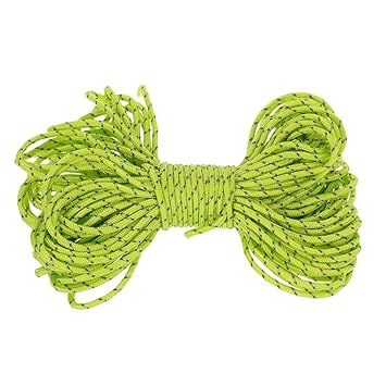 Homgee 20m Reflective Rope Paracord Cord Outdoor Gear Lanyard 1 Inner Strand Core for Camping Awning