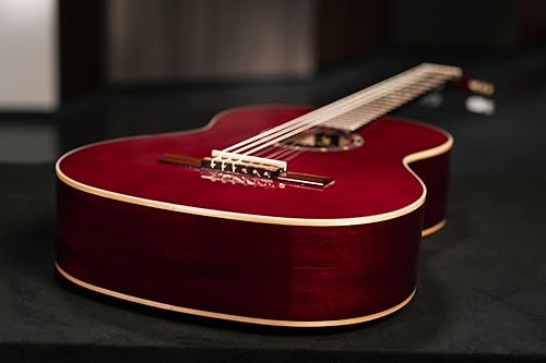 Miniatura 59 de Serie Familiar Guitarra Clásica de Nylon Tamaño 1/4 con Bolsa Tapa de cedro - Natural - Satén