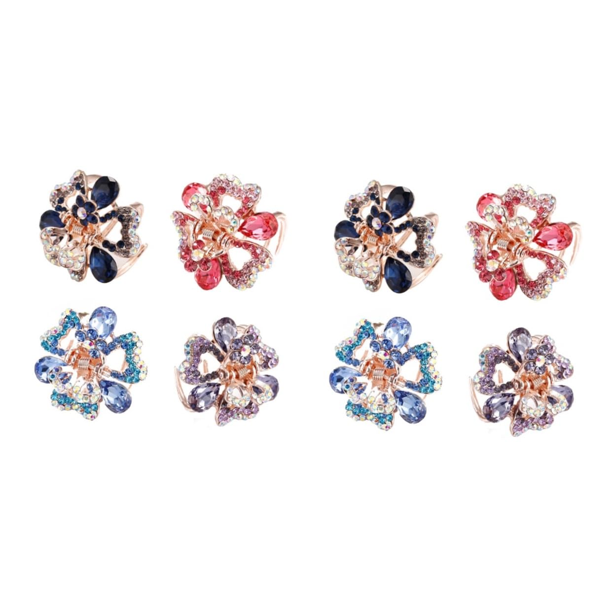 8stücke Teiliges Haarklammern Für Damen Haarschmuck Blau Und Dunkelblau Für Partys Schule Und Alltag Design Für Looks