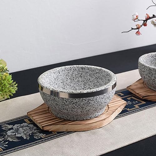 Miniatura 6 de UPKOCH 2 juegos de base de madera coreana de piedra, salvamanteles de madera para platos calientes, salvamanteles para ollas calientes, bandeja de