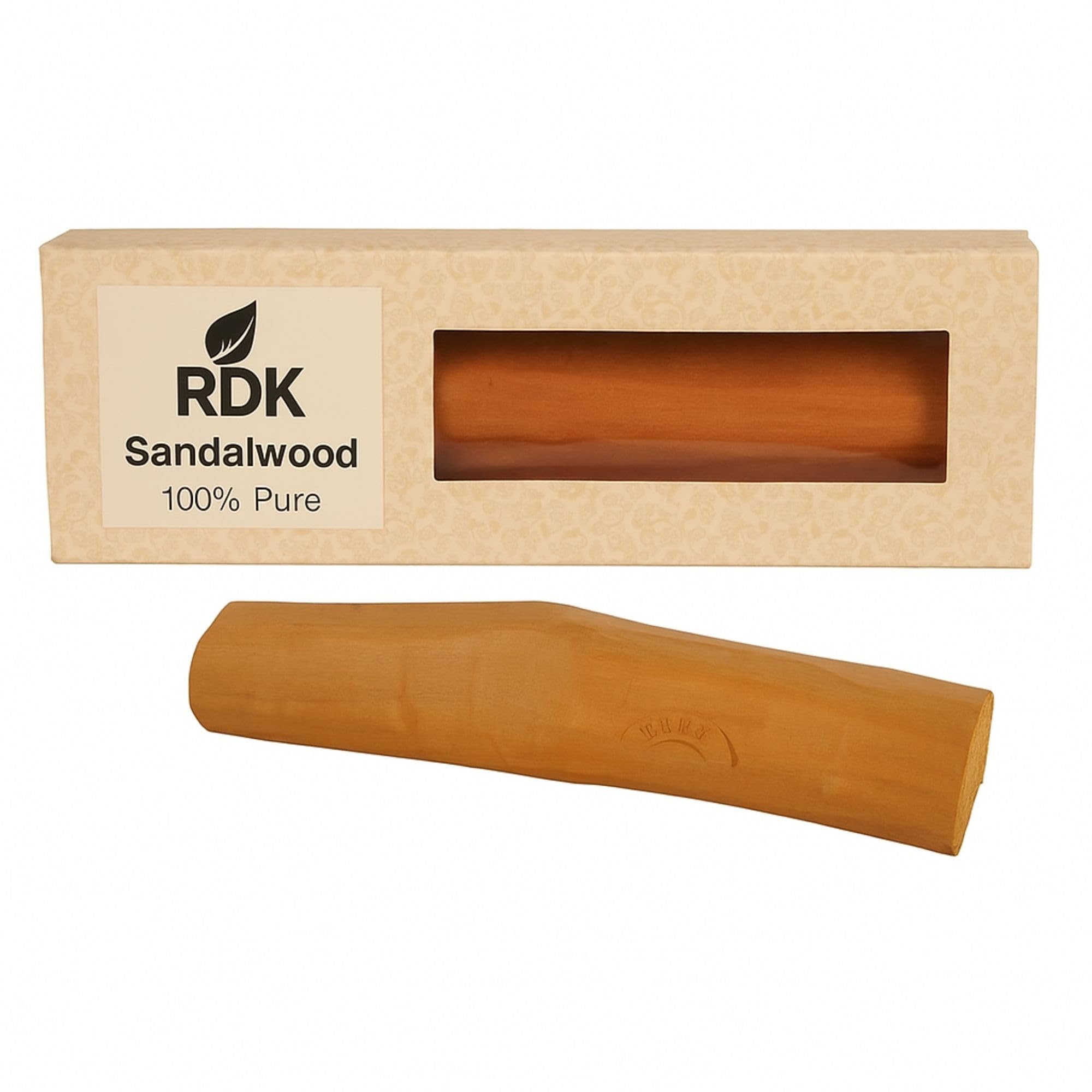 RDK Safed/Yellow Sandalwood Stick Natural Chandan Lakdi for Religious Usage and Healing Purpose 135-145 Grams (Processed Sandalwood 135-145 Grams)