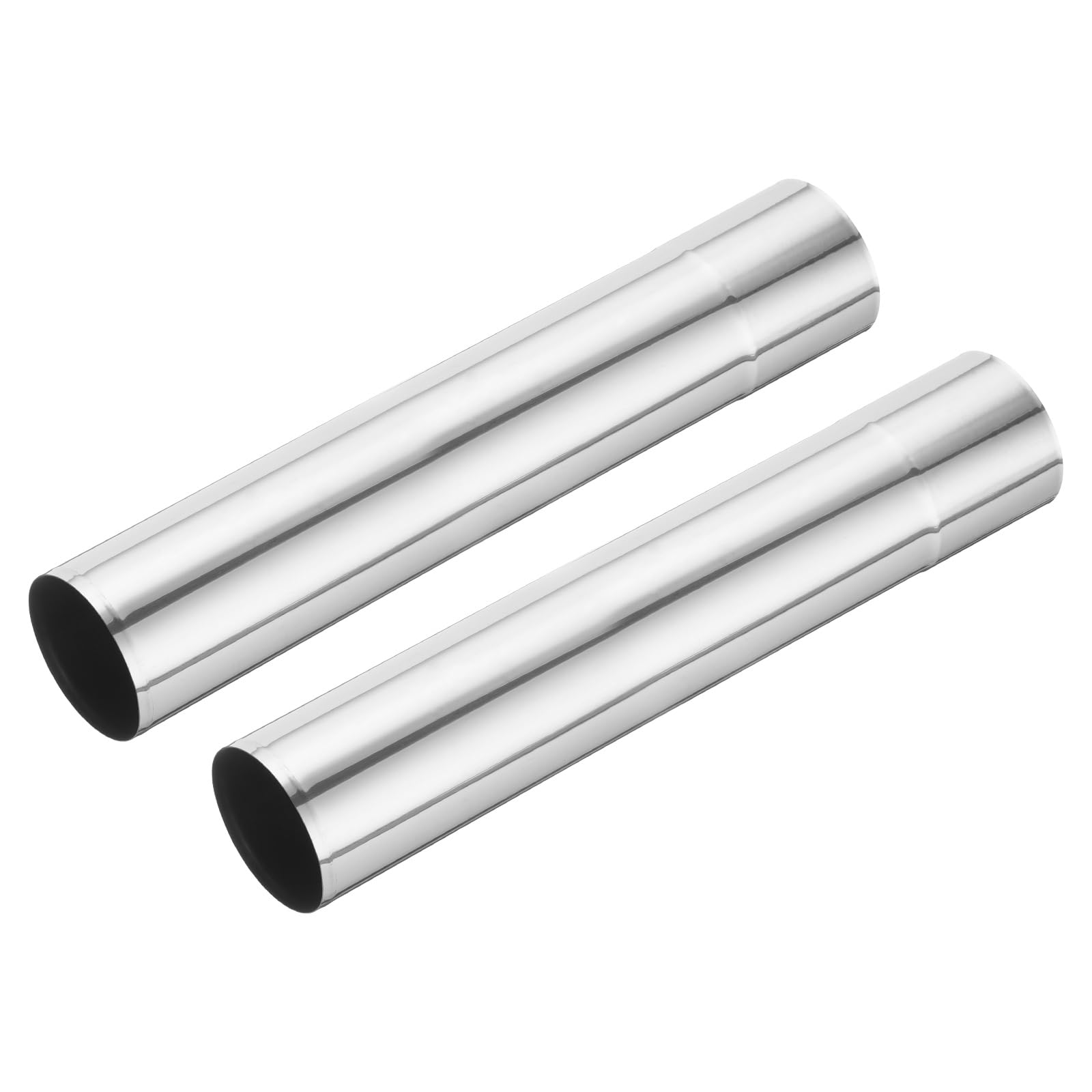 PATIKIL 5x30cm Stove Pipe, 2Pcs Stainless Steel Pipe Flue Extension