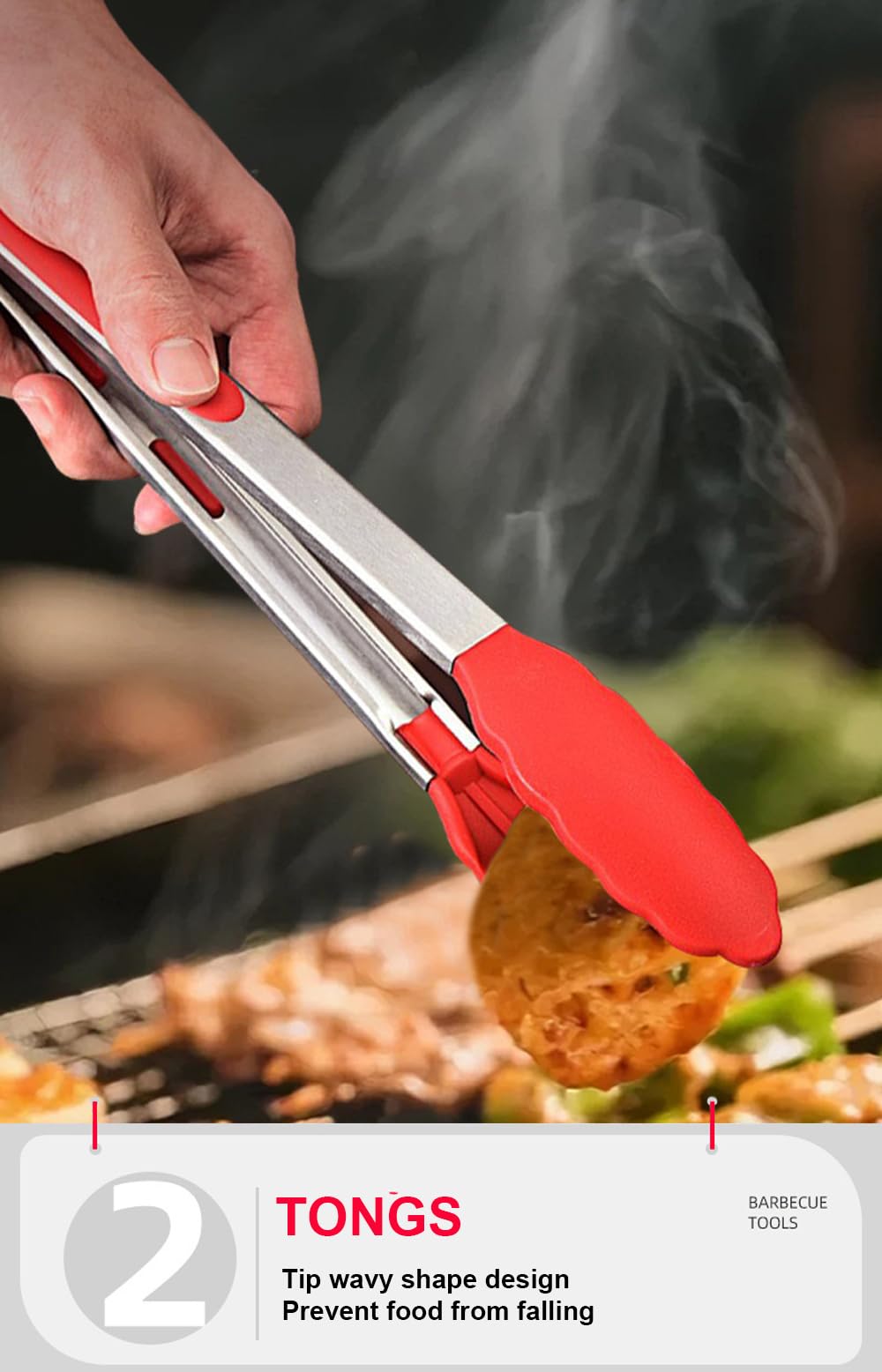 Juego de herramientas para parrilla de barbacoa, accesorios para barbacoa, herramientas de parrilla de acero inoxidable, accesorios de parrilla, accesorios de parrilla para parrilla al aire libre