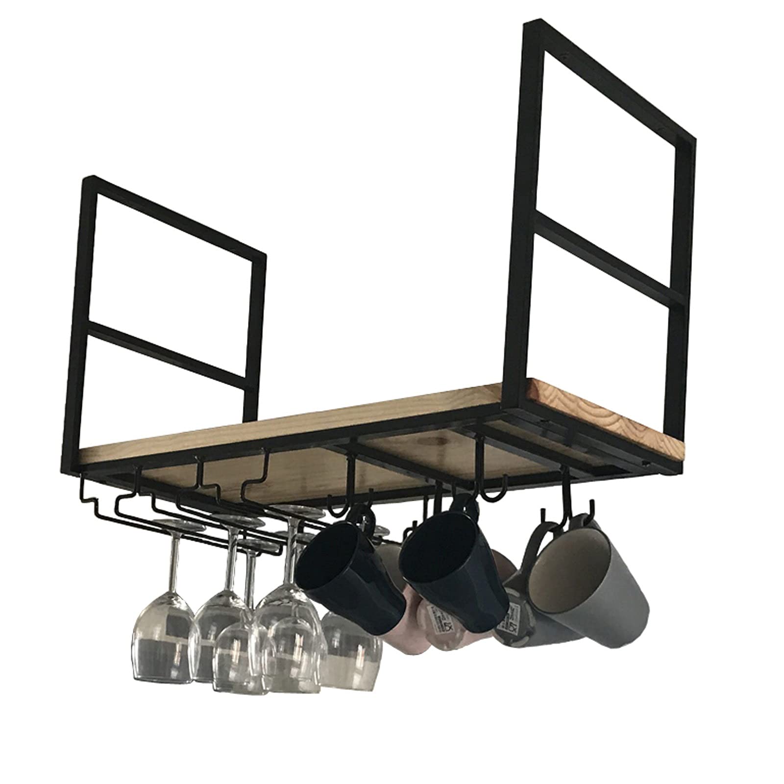 Support de stockage de vin suspendu pour verres à pied chic