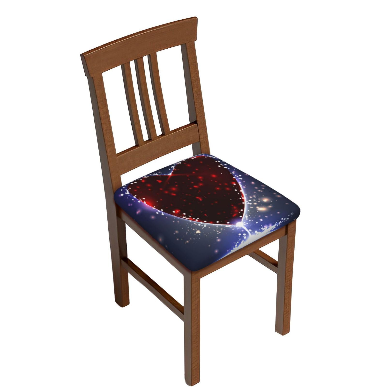Splendid Star Print Stretch Dining Chair Seat Covers Set Of 2/4/6, Soft Removable Washable Seat Covers For Dining Chairs, Dining Room Seat Cover Protector