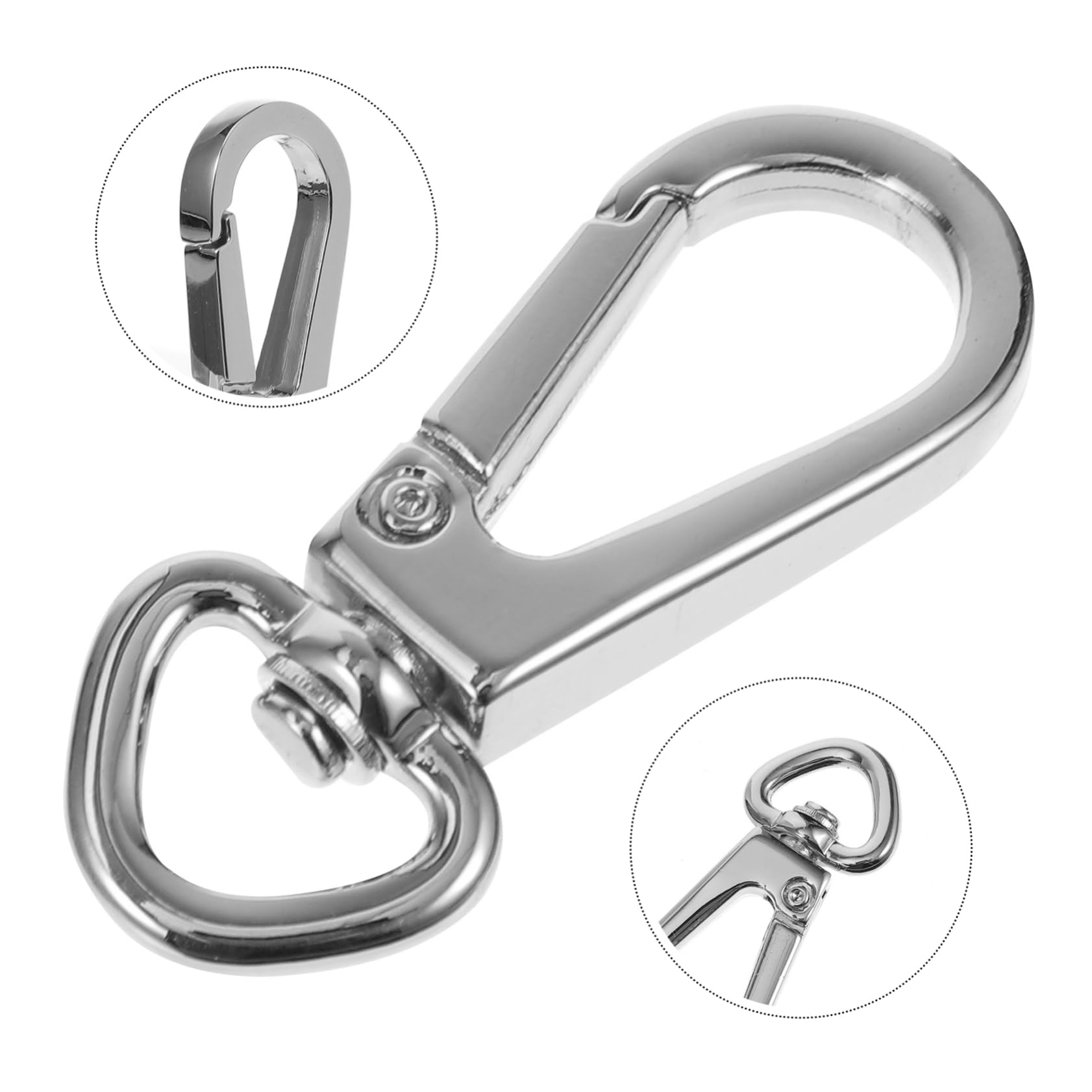 SEWACC 30 Pièces Crochet en métal Fermoir à Griffe Professionnel Fermoir Griffe pour Key Organizer Organisateur de clé Fermoir à Griffes Multifonctionnel Porte-clés Mousqueton