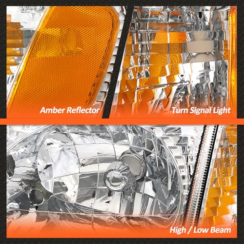 AXLAHA for 2001-2005 Ford Sport Headlights Assembly Chrome Pair by AXLAHA - Used condition - Image 7