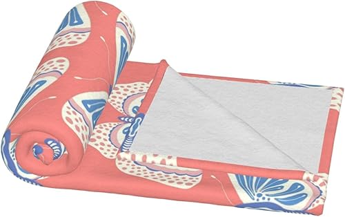 Miniatura 8 de Manta de mariposa para mujer, suave manta de forro polar de verano, lavable, manta ligera de viaje para sofá, cama, sillón durante todas las