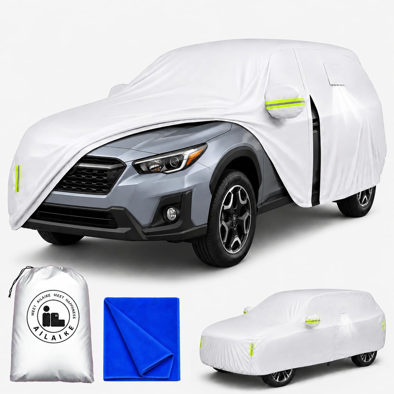 10-Layer Car Cover Waterproof All Weather Fit for Crosstrek