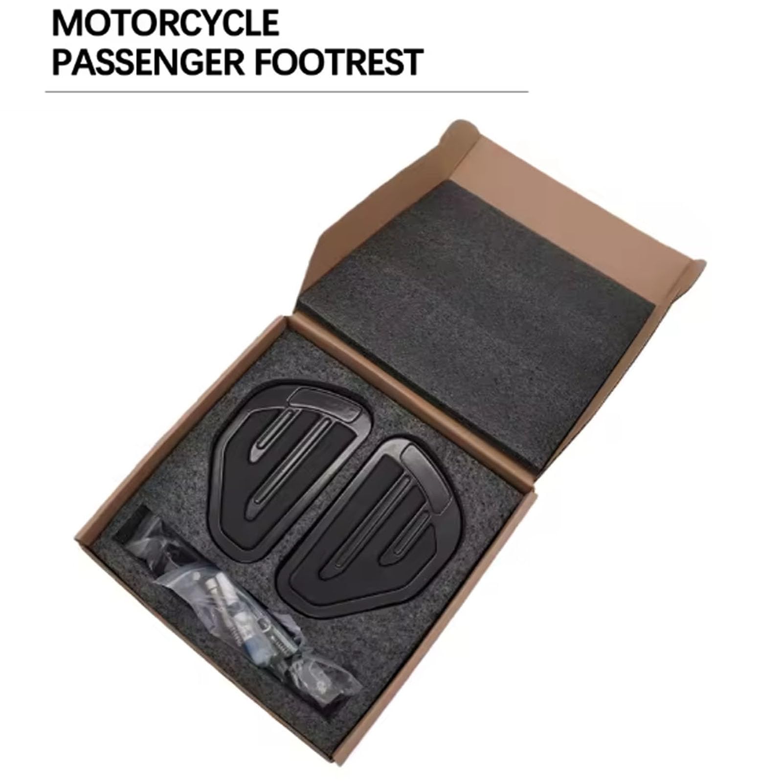 Asixxsix Pedane Moto, Poggiapiedi Passeggero Posteriore in Metallo con Ampio Pedale Antiscivolo per Indian Scouts Bobber 2015 2025 Sixty 2016 2025