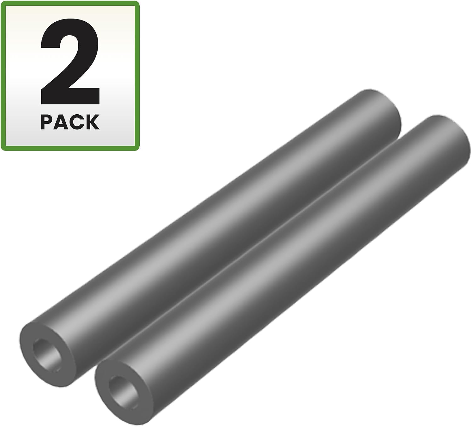 1" OD x 1/2" ID x 8" Long Steel Tube/Spacer (2 Pack) Metal Spacers Online Seamless Round Spacers, Steel Tubing for DIY, Cutting, Welding, Fabrication & Repairs Fits Screws and Bolts 1/2” or M12