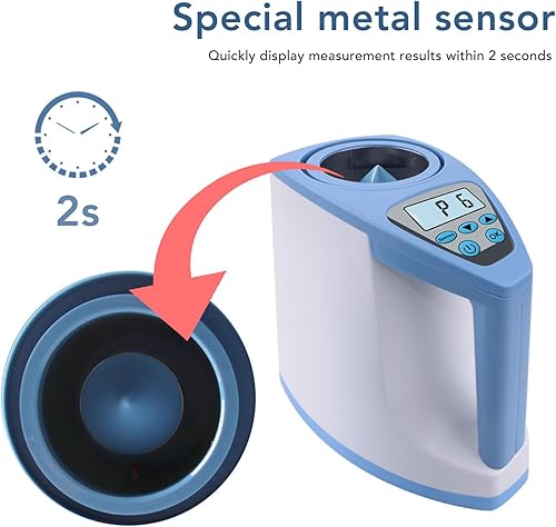 Vista 3 de Probador inteligente de granos, medidor digital de granos, analizador de granos portátil de alta precisión con panel táctil inteligente para granos