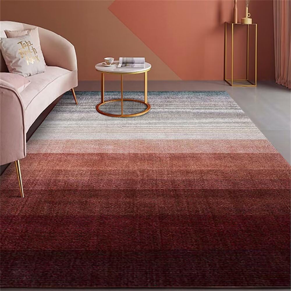 Tapis entrée intérieur décoratif antidérapant grand format gris et brun