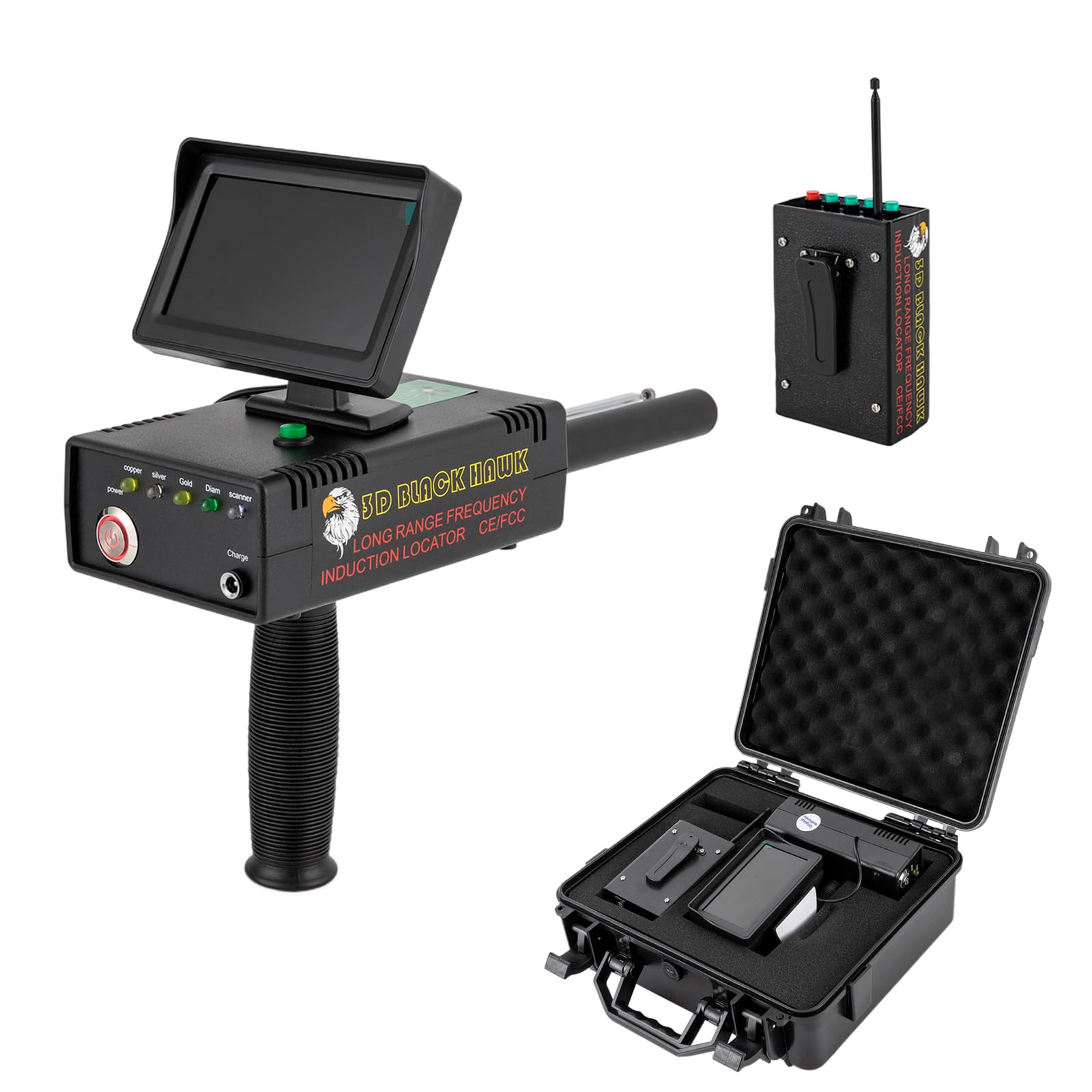 Professioneller LCD Metalldetektor Gold Metal Detector