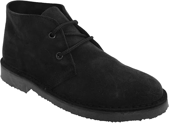 Roamers Mens Real Suede Round Toe Unlined Desert Boots