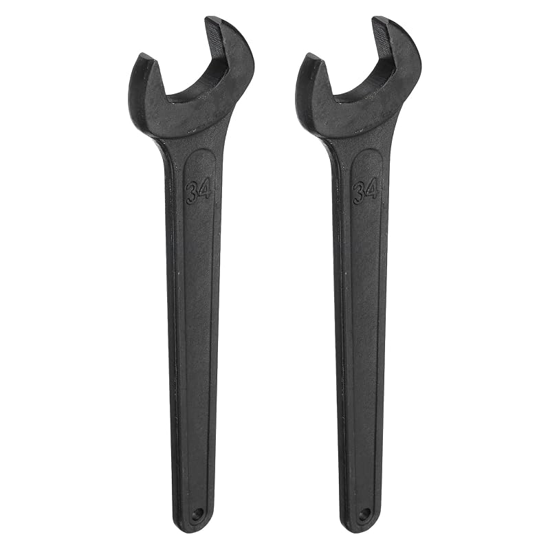 Chave de Boca Aberta 34 mm HARFINGTON em Aço Carbono, 28,7 cm, Preta, Kit com 2 Peças