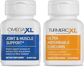 OmegaXL Powerful Joint and Muscle Support Supplement (60 Count) & TurmericXL (30 Count)