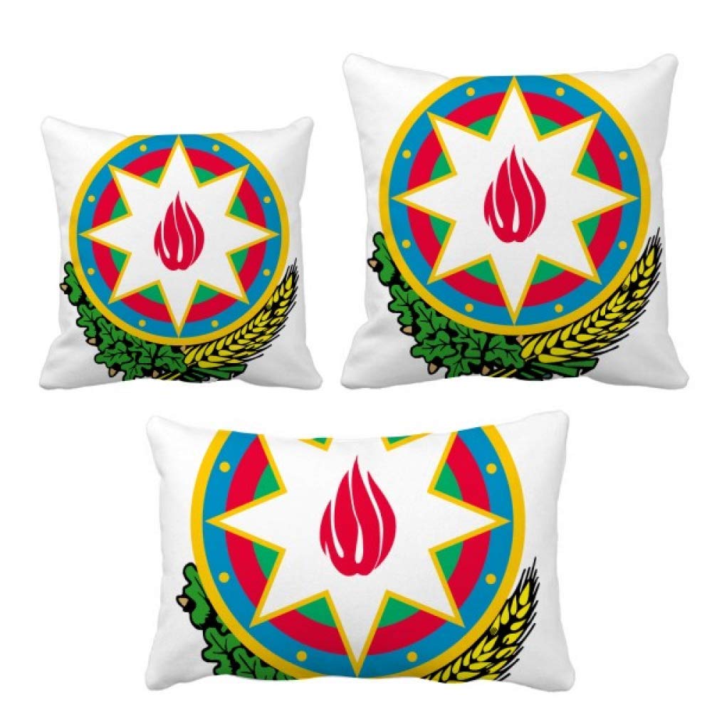 Coussin national emblème Azerbaïdjan pour décorer le canapé du salon