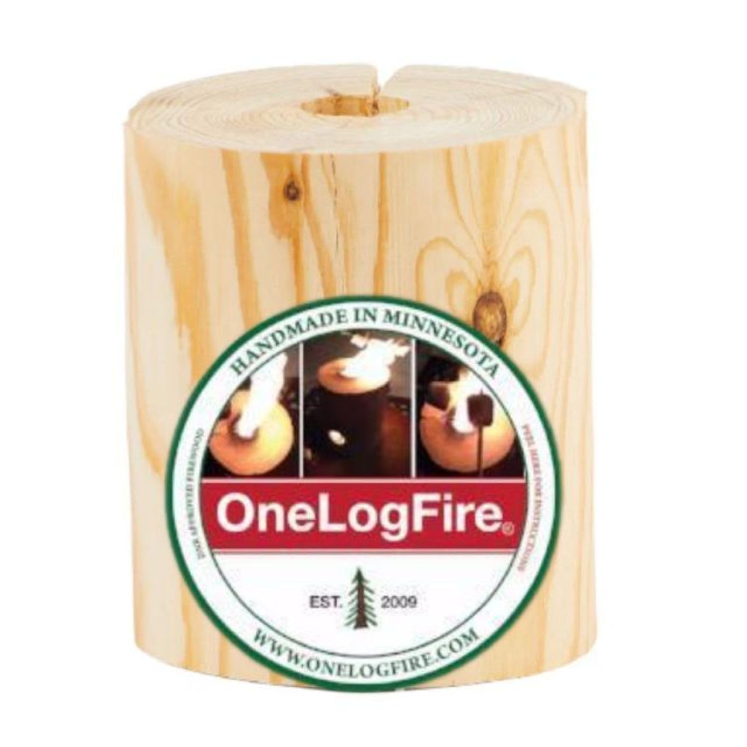 Amazon.com : One Log Fire Swedish Fire Log - Ultra Mini - Kiln