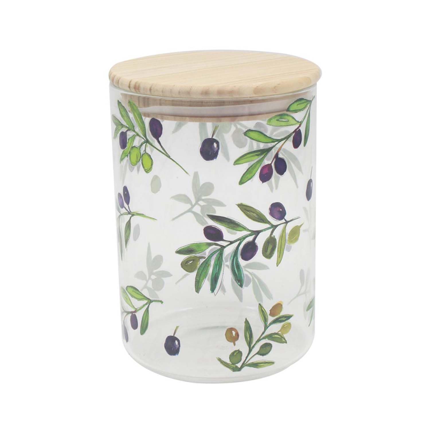 Glass Storage Jar 1200Ml Jennifer Rose Olive Grove Airtight Kitchen Canister from B&Q