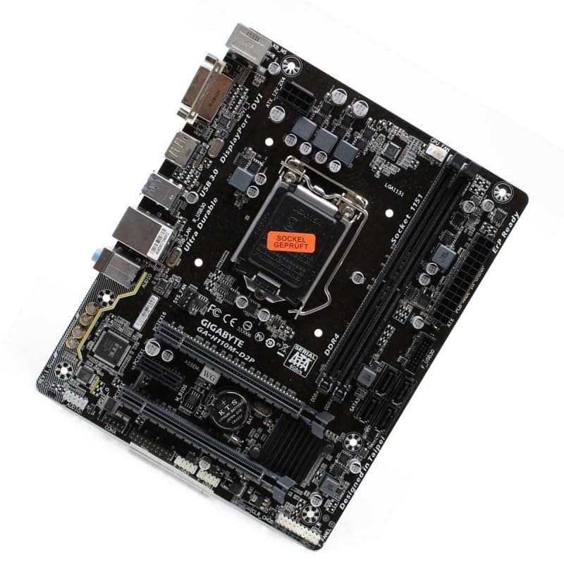 Placa base GIGABYTE GA-H110M-D2P LGA 1151 formato Micro ATX RAM DDR4 DP/DVI-I