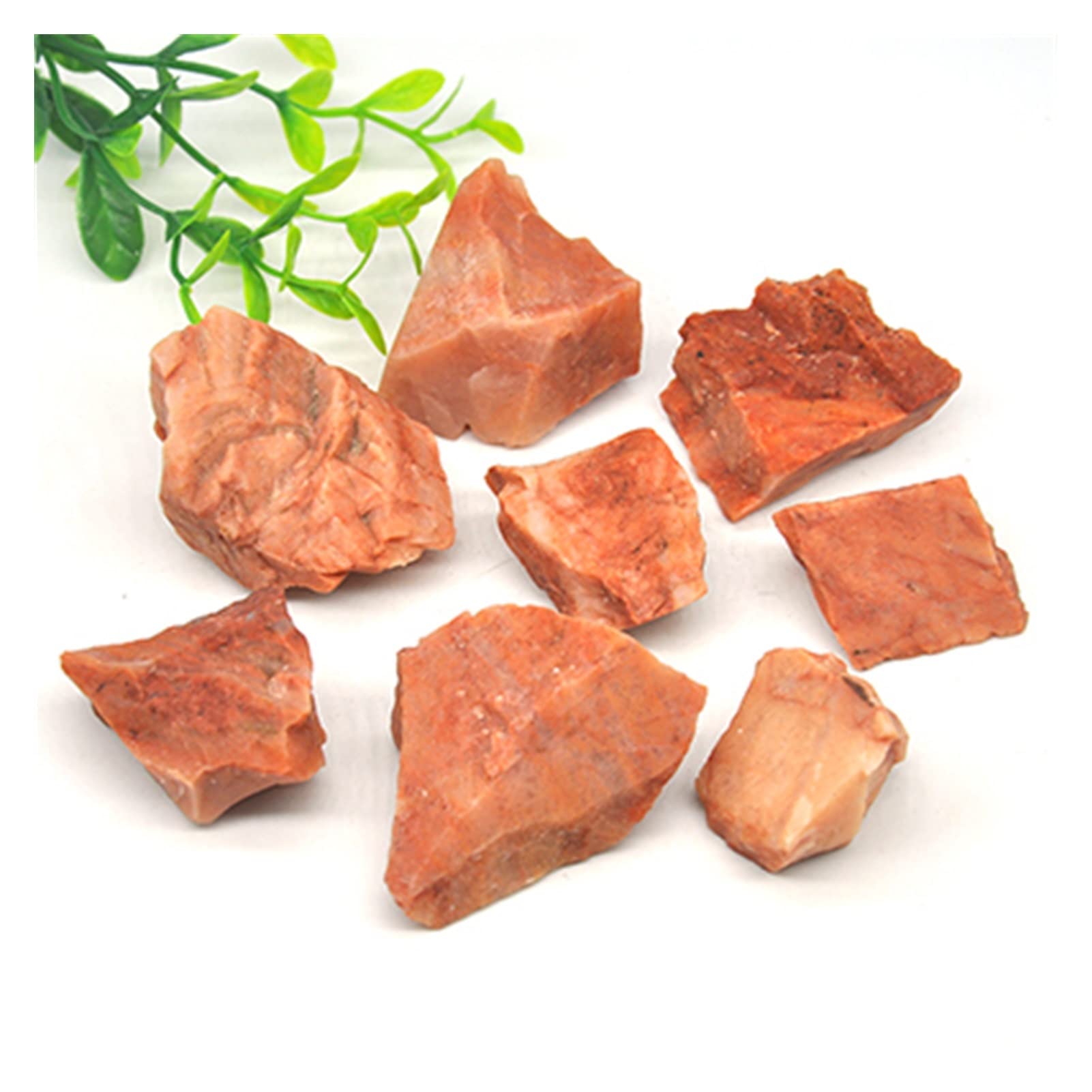 Cristaux d'aventurine d'orange brut naturel et pierres minérales en vrac