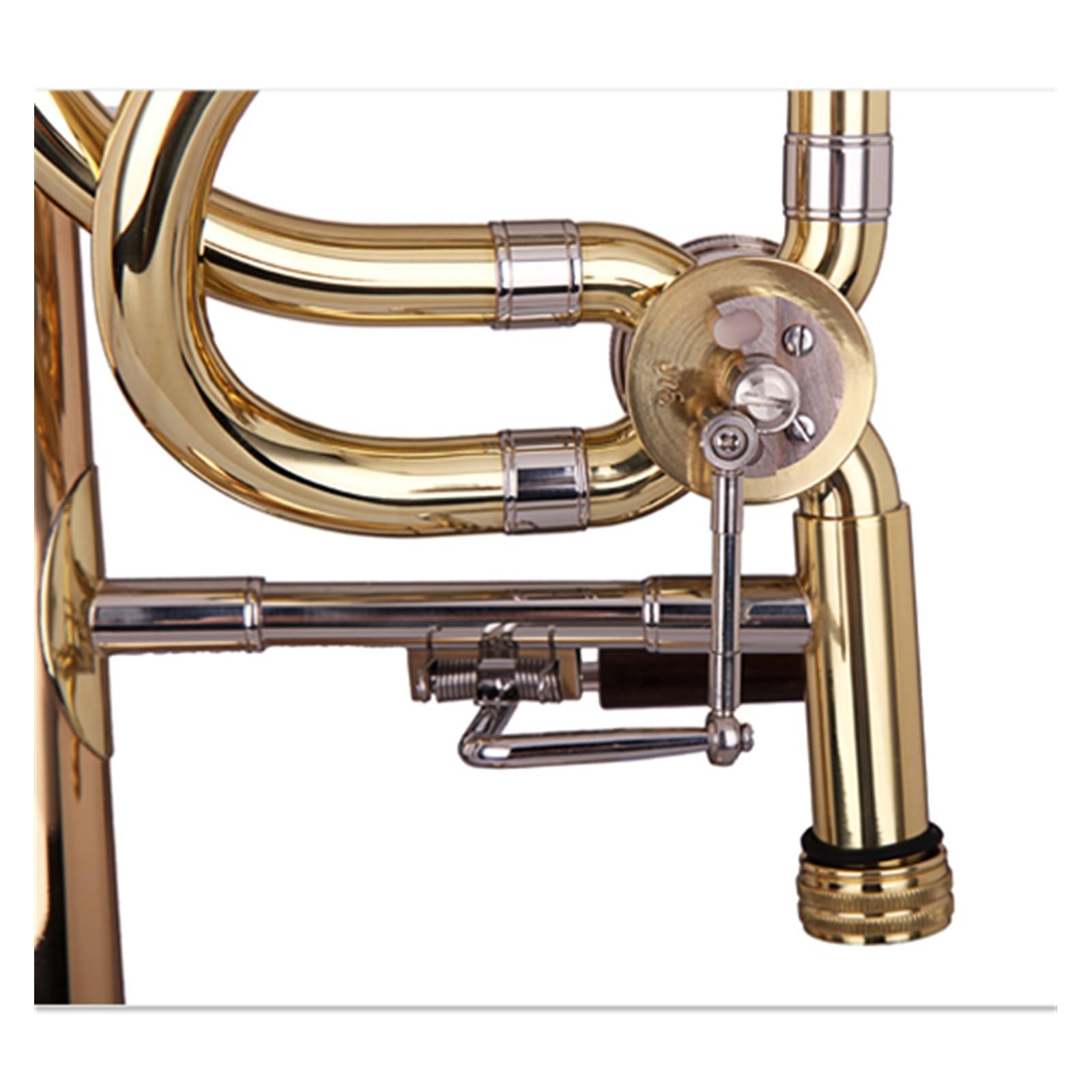 Puzon Profesjonalny puzon B flat biały miedziany instrument