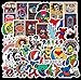 PMSMT 50 Stück amerikanische Rockband Grateful Dead Graffiti Wasserdichtes Skateboard Reisekoffer Telefon Laptop Gepäckaufkleber Nette Kinder