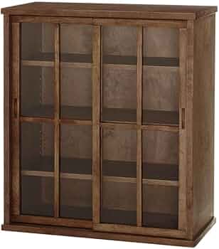 Amazon｜[ベルメゾン] 食器棚 引戸 キャビネット あたらしくて懐かしい