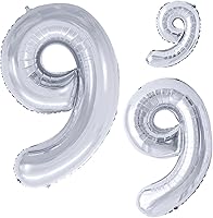 Vista 170 de GOER Globos con el número 80 para decoraciones de fiesta de cumpleaños número 80, globos de helio de aluminio jumbo de 42 pulgadas para 80 Oro rosa